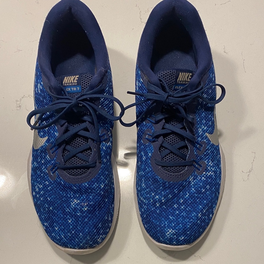 Nike womens Navy and White Sneakers